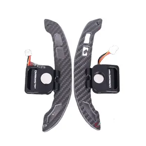 Car Interior Trim Carbon Fiber Steering Wheel Magnetic Paddle Shift For Audi A3 A4 A5 A6 A7 RS3 RS4 RS5 RS7 Q3 Q5 S3 S4 S5 TT R8