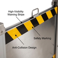 Barrera Contra Inundaciones de Acero Inoxidable Personalizada, OEM ODM, Protección Impermeable Contra Inundaciones para Entradas de Edificios Comerciales, Directo de Fábrica