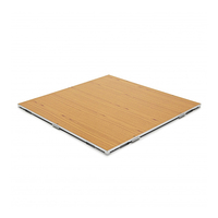 Piste de danse mobile élégante et moderne, anti-rayures, ignifuge, avec système de fixation Cam-Lock, 3FT/4FT, pour la location et les événements hôteliers