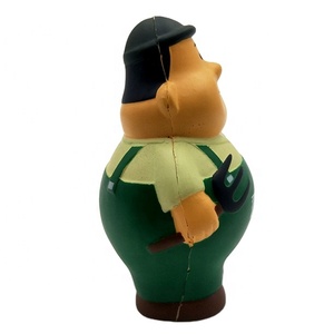 뚱뚱한 노동자 질퍽한 장난감 참신 안티 불안 스트레스 볼 선물 PU 폼으로 만든 - Product Image 3