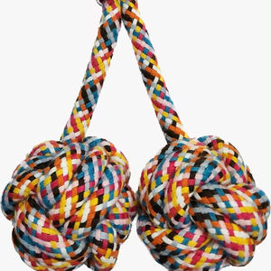 2024 Top vente durable coton Jute haltère corde fabricant indien exportateur jouet à mâcher pour animaux de compagnie - Product Image 1