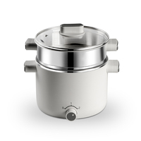 Cuiseur électrique 1,5 L au design unique de l'usine avec cuiseur à vapeur polyvalent antiadhésif électrique poêle à frire cuiseur vapeur