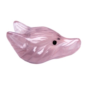 En gros Petite Taille Taillée Rose <span class=keywords><strong>Cristal</strong></span> <span class=keywords><strong>Quartz</strong></span> 23*33mm Tête de Renard Décoration - Product Image 3