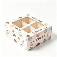 Boîte en papier pliable bon marché de qualité alimentaire recyclable en gros pour gâteaux, biscuits, chocolats, pains et desserts