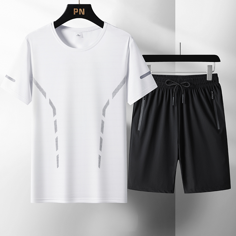 Blanc [T-shirt] + Noir [Short]