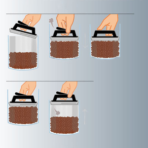 Barattolo <span class=keywords><strong>per</strong></span> Caffè Sigillato <span class=keywords><strong>Sottovuoto</strong></span> con Design Brevettato, Contenitore in Acciaio Inox 304 con Design Staccabile <span class=keywords><strong>per</strong></span> Mantenere il Sapore dei Chicchi di Caffè - Product Image 4