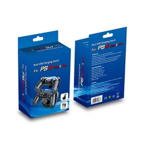 P4 Slim/Pro <span class=keywords><strong>Controller</strong></span> çift USB şarj Base Joystick hızlı şarj istasyonu koltuk için şarj doku Stand - Product Image 6