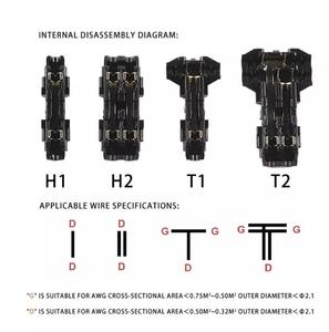 I/T Loại Mà Không Tước Nhanh Splice Dây Nối Scotch Khóa Uốn Thiết Bị Đầu Cuối Cho 22-18AWG LED Strip Xe Kết Nối Âm Thanh - Product Image 5
