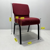 Chaises d'église modernes, chaises d'église pas chères en gros pour pasteur, chaises rembourrées bleu roi pour la liturgie, personnalisables et empilables