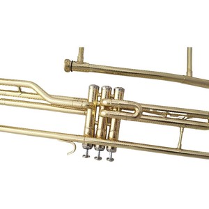 <span class=keywords><strong>Trombone</strong></span> à piston en Si bémol, finition dorée, instrument de musique pour étudiants et orchestres - Product Image 2