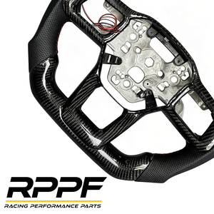 Volant sport personnalisé en cuir et fibre de carbone avec LED pour <span class=keywords><strong>Mustang</strong></span> <span class=keywords><strong>GT</strong></span> S650 EcoBoost 2024 2025 2026 - Product Image 3