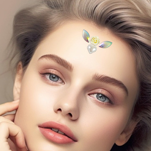 Il tatuaggio con gemma autoadesiva per sopracciglia personalizzata fornisce decorazioni per il trucco per ragazze di cristallo con viso impermeabile di lusso finto tatuaggio temporaneo - Product Image 3