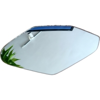 Miroirs rétroviseurs latéraux pour moto, en verre, taille personnalisée, vente en gros directe d'usine en Chine