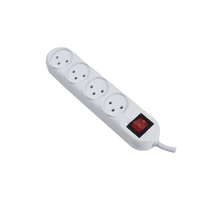 SII Approved power strip 4 Way Outlets 250V 16A extension power socket