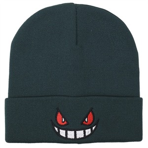 Sombrero de punto bordado de dibujos animados de Anime, gorros cálidos de Gengar para niños para Otoño Invierno, Navidad, Halloween, Pascua, Día de San Valentín - Product Image 2