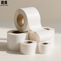 Rouleau d'étiquette thermique directe adhésive forte étiquettes d'emballage de logistique industrielle d'autocollant d'expédition étanche