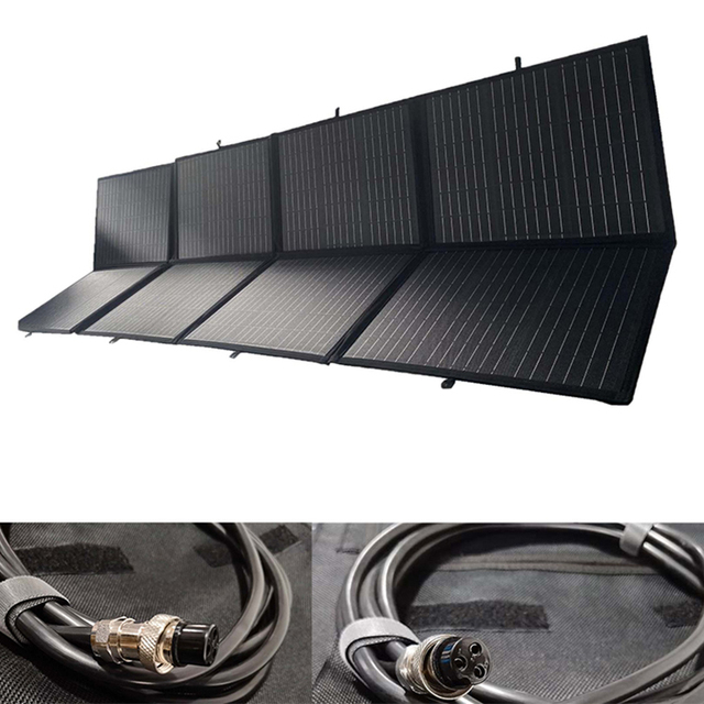 Portable Mono 300w 18v 12v 24v Foldable Solar Panels Fast Charging Portable 200w Foldable Solar Panel