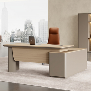 Hiện đại bằng gỗ thương mại điều hành máy tính bàn-tùy chỉnh sang trọng văn phòng bàn cho văn phòng xây dựng - Product Image 2