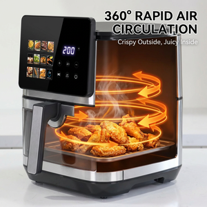 Friteuse à air intelligente 12-en-1 8L 9L 1800W avec écran LCD, cuisson saine sans huile, modèle 2026, la plus vendue 360. Circulation d'air rapide - Product Image 4