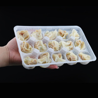 Haute qualité PET PE PP jetable récipient alimentaire plateau en plastique plateau pour boulettes congelées et wonton
