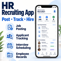 Sviluppo App Personalizzata per Gestione Risorse Umane e Assunzione Dipendenti per iOS e Android con Pubblicazione Annunci e Monitoraggio Applicanti LionCreate
