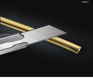 Banda de Borde de PVC Cromada en Oro y Plata para Decoración de Muebles y Sofás, Tira Decorativa con Pegamento, Accesorios para Muebles - Product Image 5