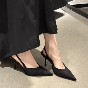 Nuevas sandalias elegantes de estilo francés para mujer, tacones altos finos con tacón de aguja para primavera y otoño, calzado diario de verano - Product Image 5