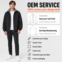 Veste réversible pour homme avec doublure à carreaux, coupe oversize, fermeture éclair, ourlet à cordon de serrage et poignets élastiques