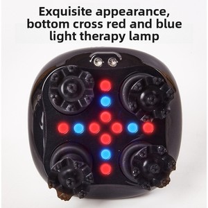 Appareil de massage de <span class=keywords><strong>la</strong></span> tête à griffes, masseur EMS à micro-courant, lumière rouge et bleue, pétrissage, vibration, intelligent, pour cuir chevelu, USB - Product Image 3