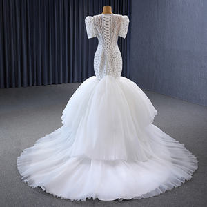 Jancember 231009 Crystal manga corta sirena boda vestidos de novia para niñas - Product Image 5