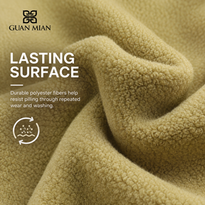 <span class=keywords><strong>Tissu</strong></span> en <span class=keywords><strong>polaire</strong></span> GUAN MIAN GMC1068 33,2% coton 66,8% polyester 350-360gsm anti-boulochage chaud tricoté sur mesure - Product Image 3
