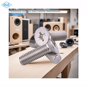 # 2-56 # 4-40 # <span class=keywords><strong>6-32</strong></span> # 8-32 # 10-24 # Viti a Testa Piatta Phillips in Acciaio Inox SS304 316, Viti per Macchine Metriche e in Pollici, 10-22 mm - Product Image 5