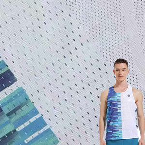 65Gsm Stretch Gebreide Quick Dry Fit Stof Marathon Sportvest Vloeken Wicking Meisjes Kleding 100% Polyester Tanktop - Product Image 2