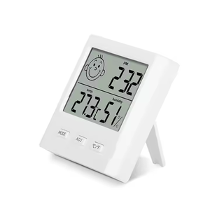 Reloj de escritorio Digital de plástico de alta calidad, medidor de temperatura montado en la pared, medidor de humedad, conjunto personalizable OEM ODM para niños - Product Image 3