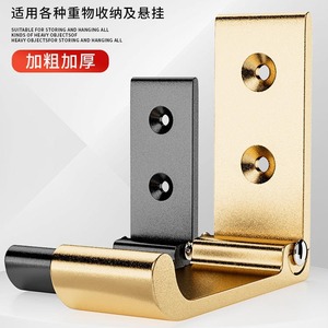<b>Clothes</b> Hook Aluminum Alloy Heavy Duty Wall Mounted 30lb Capacity Modern Design Bathroom Robe Hook - Product Image 1