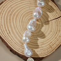 Perles de culture baroques blanches naturelles de qualité 4A, en gros, grande taille, 14-20 mm