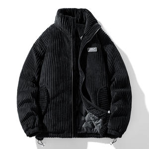 Manteau en velours côtelé pour hommes, veste décontractée à manches longues, veste en velours côtelé <span class=keywords><strong>de</strong></span> travail Western Trucker avec poches à rabat, vêtements d'extérieur chauds pour l'hiver - Product Image 3