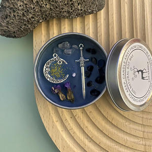 大豆ワックス7色宝石花香りキャンドル缶缶缶缶 - Product Image 5