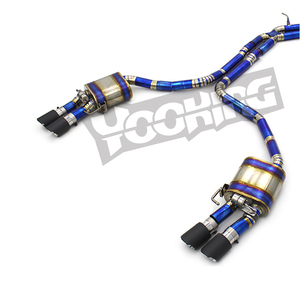 Silenciador de sistema de tubo de <span class=keywords><strong>escape</strong></span> para <span class=keywords><strong>Audi</strong></span> <span class=keywords><strong>A6</strong></span> C7 3,0 T 2012-2018 <span class=keywords><strong>Escape</strong></span> de aleación de titanio Catback tubos de <span class=keywords><strong>escape</strong></span> con puntas de fibra de carbono - Product Image 3