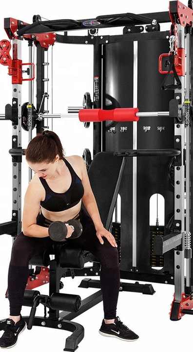 Home Gym Smith Machine with Cables - Versatile Training