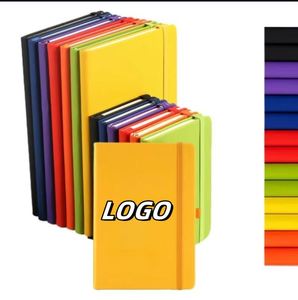 X515 Custom Logo Promotional Business Gifts Pu Leather Hard Cover Notebooks A6 Students Binding Hardcover <b>A5</b> <b>Diary</b> Journal Noteb - Product Image 1
