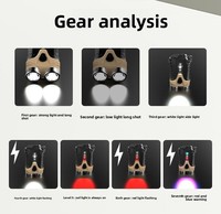 Mini lampe torche LED IP65 avec porte-clés, rechargeable par USB-Type-C, protection contre les surcharges de batterie, ultra-légère, portée du faisceau de plus de 500 m