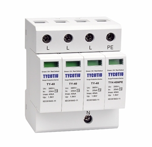 Tycotiu TY-40 385 1 + 1 RS AC Power 40kA Imax công nghiệp tăng bảo vệ chống sét thiết bị T2 loại 2 lớp II MOV - Product Image 6