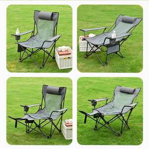 Design Moderno ajustável Dobrado Reclinado Relax Beach Lounge <span class=keywords><strong>Chair</strong></span> Indoor/Outdoor Lazer <span class=keywords><strong>Metal</strong></span> Mesh Camping Cadeira para Uso do Parque - Product Image 2