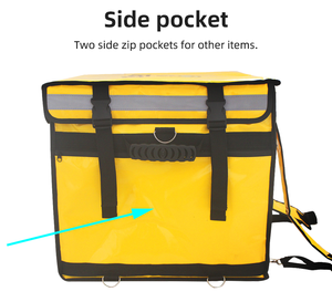 <span class=keywords><strong>Bolsa</strong></span> plegable de comestibles impermeable con logotipo personalizado, bolso de mano con aislamiento, para Pizza, entrega de comida caliente, para Rider - Product Image 6