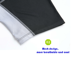 Camiseta de Compresión Personalizada de Punto, Secado Rápido, Transpirable, Ropa Deportiva para Gimnasio, Ejercicio, Fitness, Corte Regular, Diseño Liso - Product Image 4
