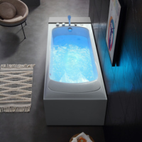 Spa à remous en acrylique, massage intelligent, système de température constante, massage par bulles, cascade, massage aquatique, auto-nettoyant