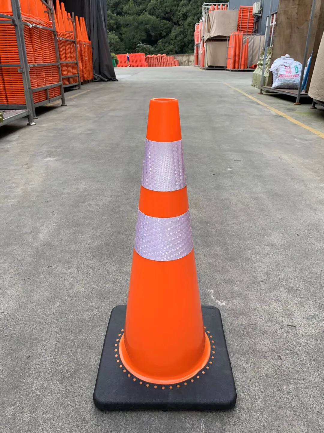 Chất lượng tốt Red PVC nhựa đường nón Road rào cản cảnh báo Cone cao su màu đỏ nón giao thông cho an toàn