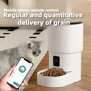 Distributeur de nourriture pour chats OEM/ODM intelligent 4L, distributeur automatique de friandises pour chiens avec contrôle par bouton et Wi-Fi - Product Image 4