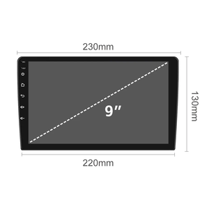 Henmall 9 polegadas Android Double Din Universal Car Radio 9 polegadas Android 2 Din Dvd Player com carro Play BT FM Touch Screen Car Radio - Product Image 2